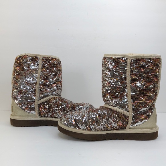 UGG Australia Multicolor Flip Sequin Boots - Picture 5 of 10